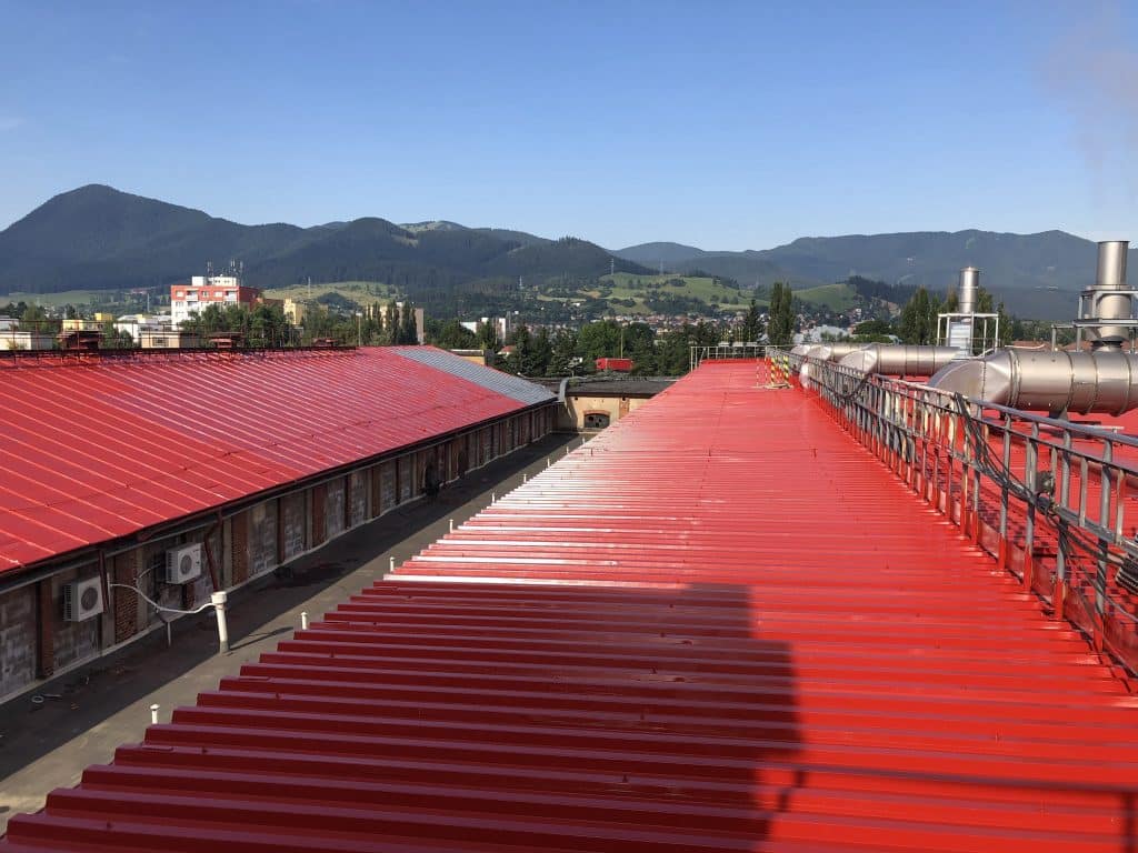 Renovácia strechy Mondi SCP, Ružomberok